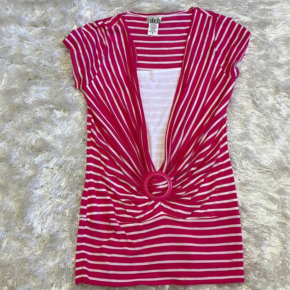 Cute pink and white shirt